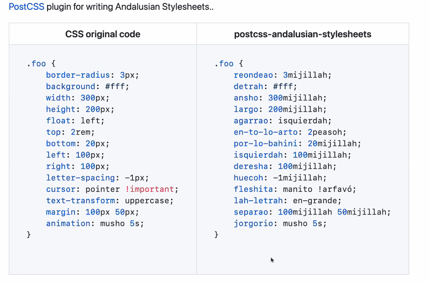 conchaasensio's tweet image. Como andaluza, me declaro fan de este plugin para #PostCSS 🤣🤣🤣 ¡Gracias, @nucliweb!