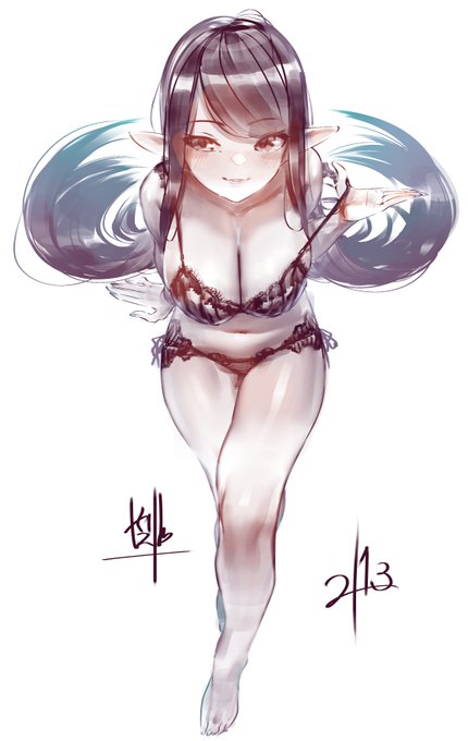 やっぱおっぱいと下着が好き(`、3_ヽ)_ らくがき 