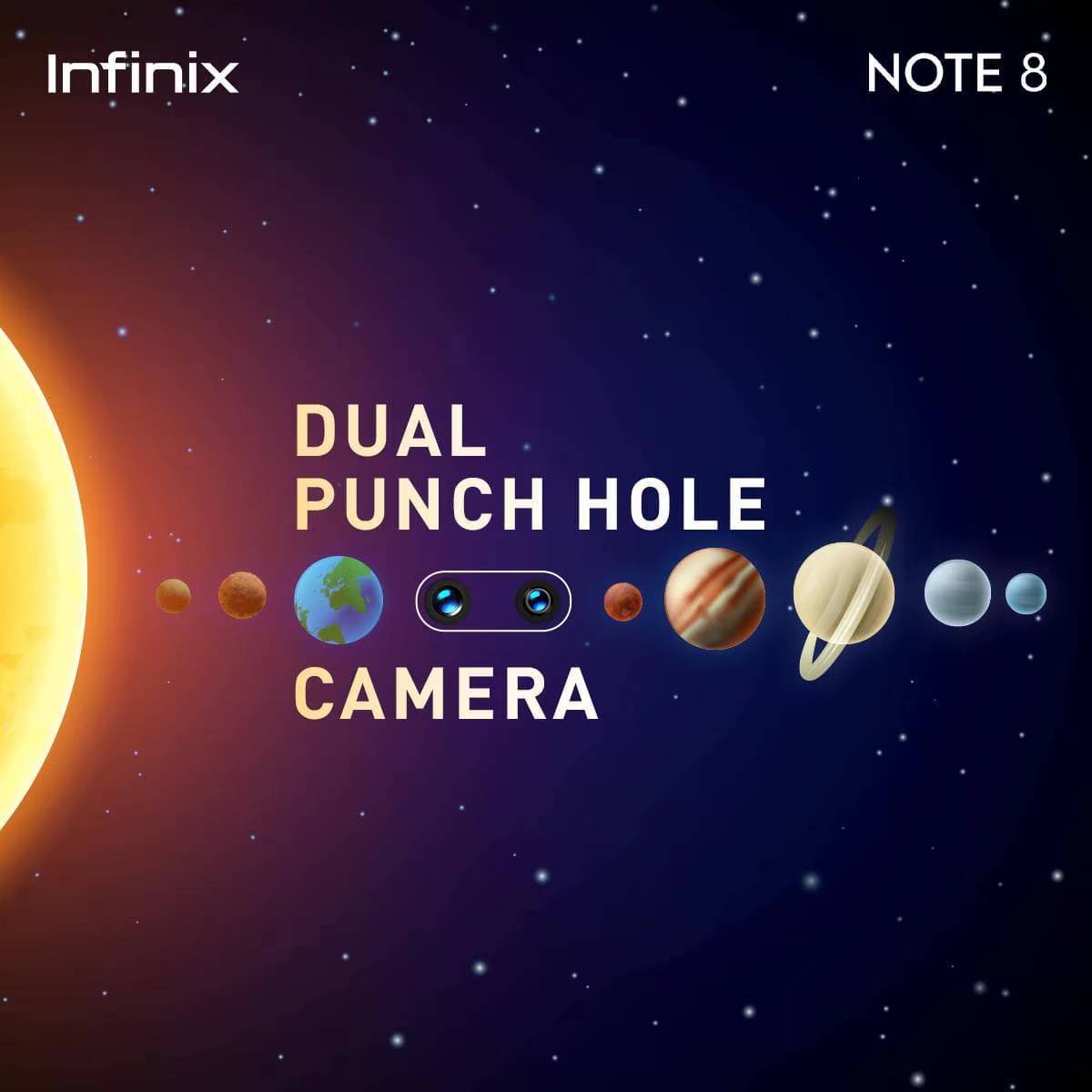 InfinixPakistan's tweet image. Something out of the world could be 
in your pocket.

Learn more: bit.ly/353ETWw 
Buy now: bit.ly/2K9ISJg
Find a store near you: bit.ly/2NJ5AFR

#InfinixNOTE8 #SpeedKing #64MPQuadCamera 
#MediaTekHelioG80
