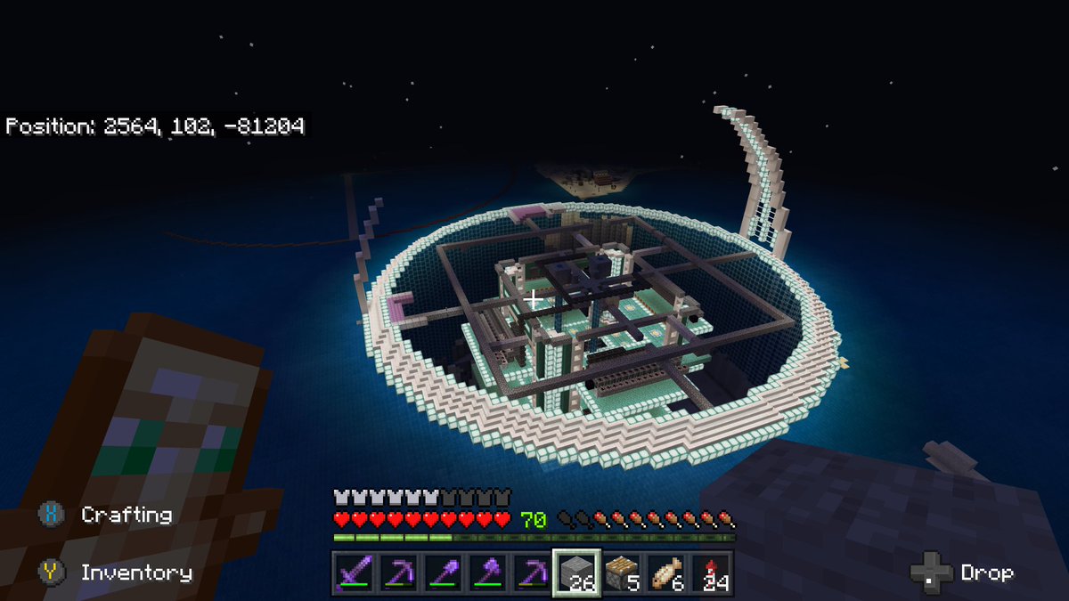 DoomSquadInc's tweet photo. Back to work on, what I will argue is, the best mega base on Minecraft Bedrock Survival. #Minecraft #bedrock #RETWEEET #pcgaming #XboxSeriesX #RTX https://t.co/o0Ghht3HkB