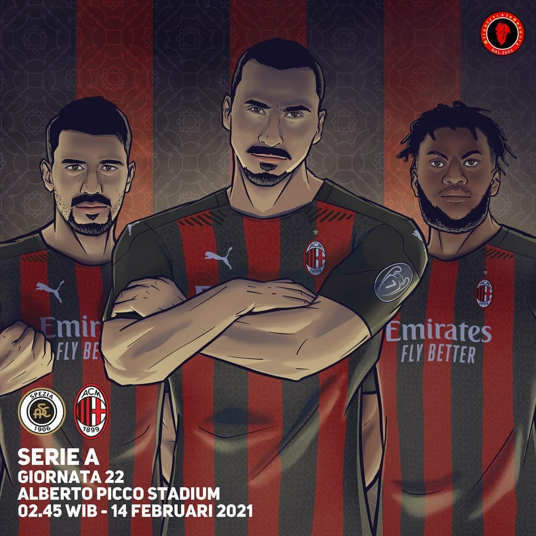 MilanistiOrId's tweet photo. #MILANDAY ❤️🖤

#SERIEA
Gionarta 22

#Spezia vs #ACMilan
MINGGU 14 FEBRUARI 2021

KICKOFF JAM 02:45WIB

LIVE RCTI &amp; BeinSports2 

Wajib amankan 3 Point
Dilaga tandang subuh ini 💪 #AvantiMilan 🔥

Prediksi kalian Milanisti?

#SempreMilan 
#ForzaMilan 🔴⚫💪 https://t.co/MgSSoQIUmf