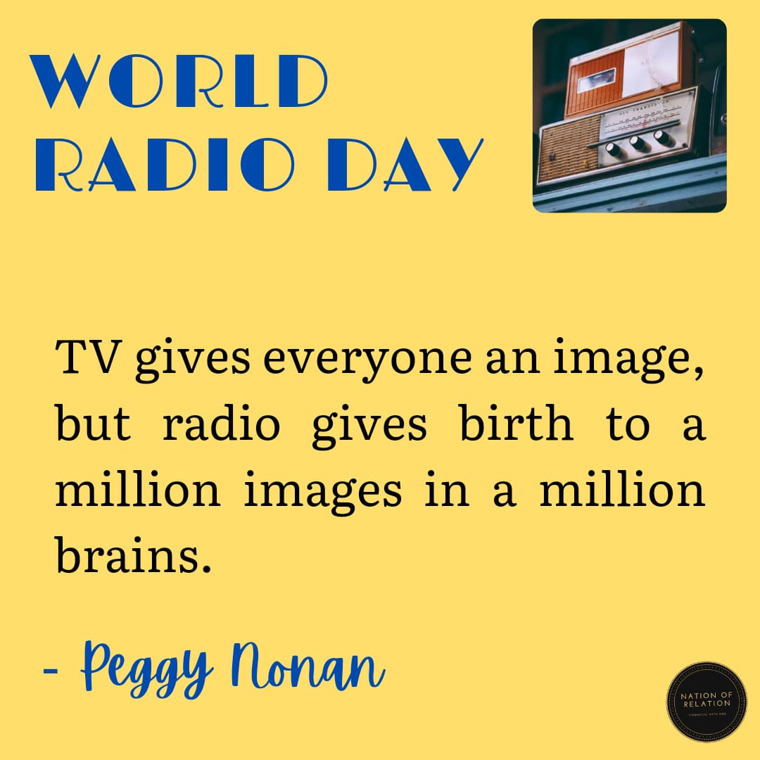 third_eye_talks's tweet photo. Happy World Radio Day 📻
#radio #WorldRadioDay #publicawareness #publicawarenesscampaign #publicrelations #nationofrelation https://t.co/bZWq47PFBu