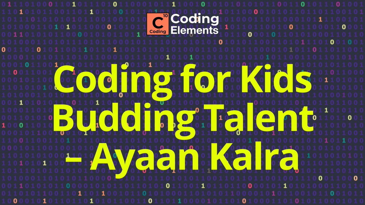 CodingElements's tweet image. Coding for Kids student Ayaan Kalra is a budding talent of Coding Elements. He is in the fifth standard. He developed an app in Thunkable that has a lot of functionalities.
bit.ly/3rQMJuZ
Book a free coding class for your kids.
#codingelements #codingforkids #coding