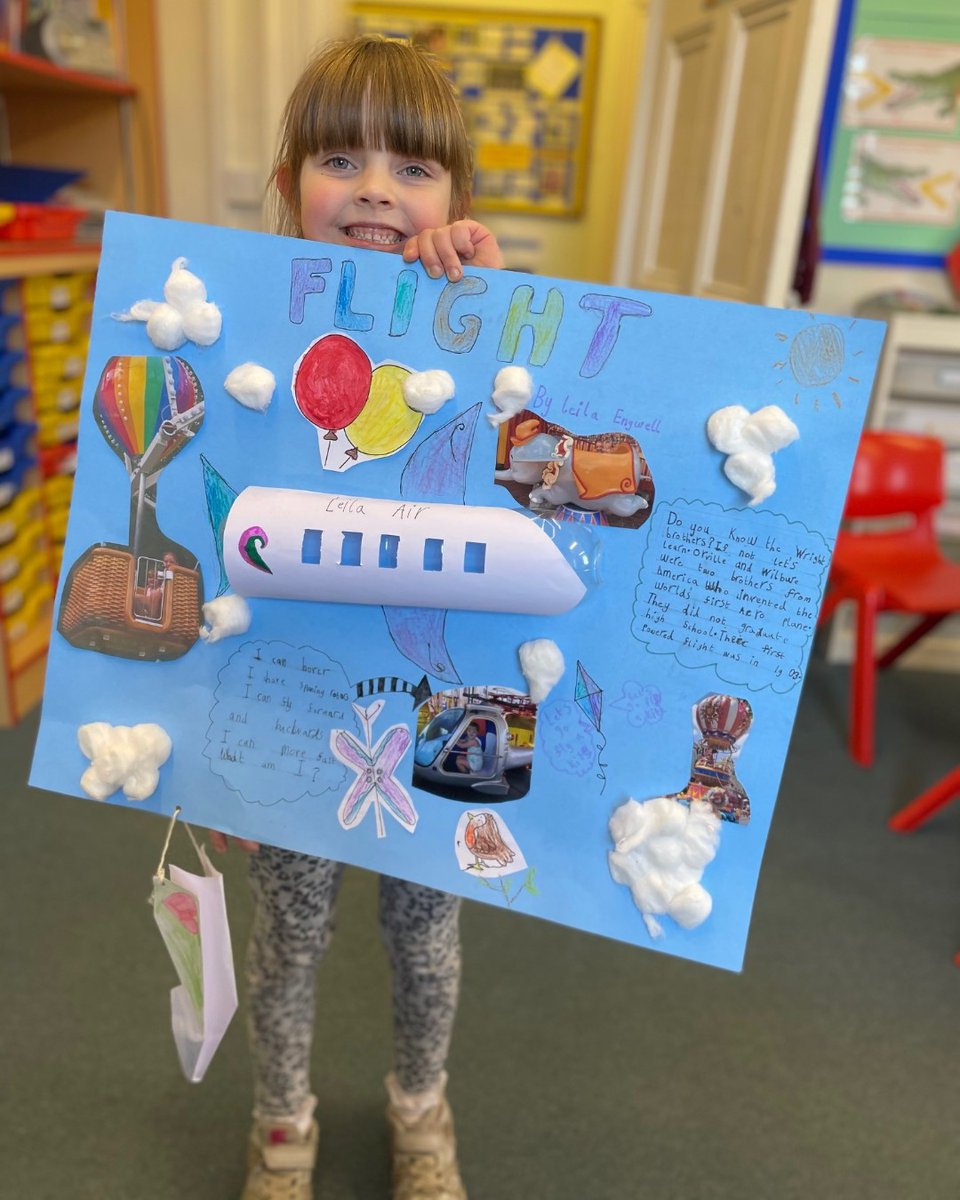 Rishworth1724's tweet photo. Another epic flight project from Yr 2. Q. Did you hear about the snake crossed with a plane? A. It was a Boeing Constrictor. #flightproject #heathfieldprep https://t.co/XgrWJrUpkH