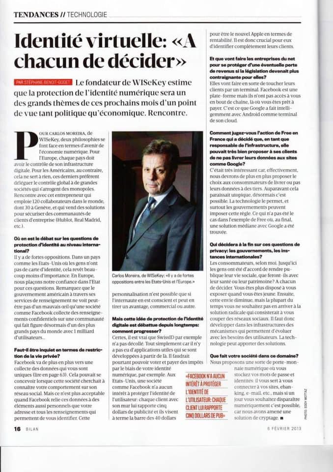 CreusMoreira's tweet image. Very actual interview with Bilan  despite it’s 8 years old. The issues I described them are particular relevant as the Swiss 
Federal Council and parliament have drafted a national law on digital identity to regulate the identification of people on the internet. #wiseid #eid