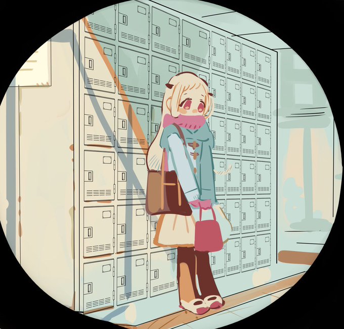 「holding locker」 illustration images(Latest)