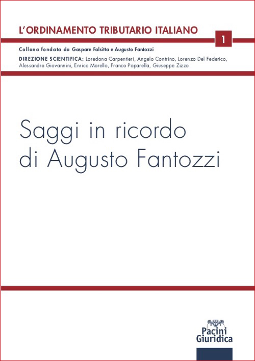 La casa editrice Pacini ha pubblicato il volume «Saggi in ricordo di Augusto Fantozzi», raccolta di approfondimenti su temi della vasta produzione del prof. Fantozzi, fondatore di <a href="/StudioFantozzi/">Fantozzi e Associati</a> 

Leggi anche: linkedin.com/posts/fantozzi…