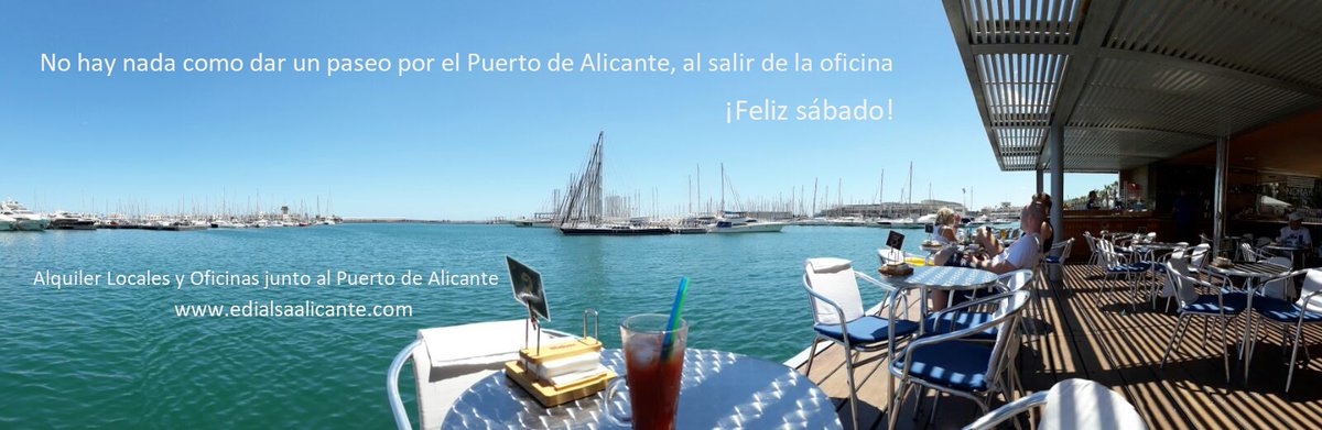 edialsa's tweet image. No hay nada como dar un paseo por el Puerto de Alicante contemplando el Mar al salir de la oficina ¡Feliz Sábado!🌞🌴@edialsa 🏢Oficinas y Locales en alquiler en el centro de #Alicante capital de la #Costablanca España #alsalirdelaoficina #PuertoAlicante #FelizSabado