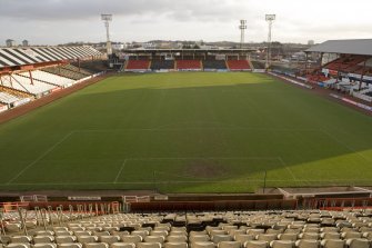 2) Name: St Mirren Park Location: Love Street, PaisleyOpened: 1894Closed: 2009Clubs: St Mirren 1894 - 2009 & Morton 1949Peak Capacity: 50,000Record Att: 47,438 Full Internationals: 1 (1923)Other internationals : 20 (Under 23's, under 21's etc)