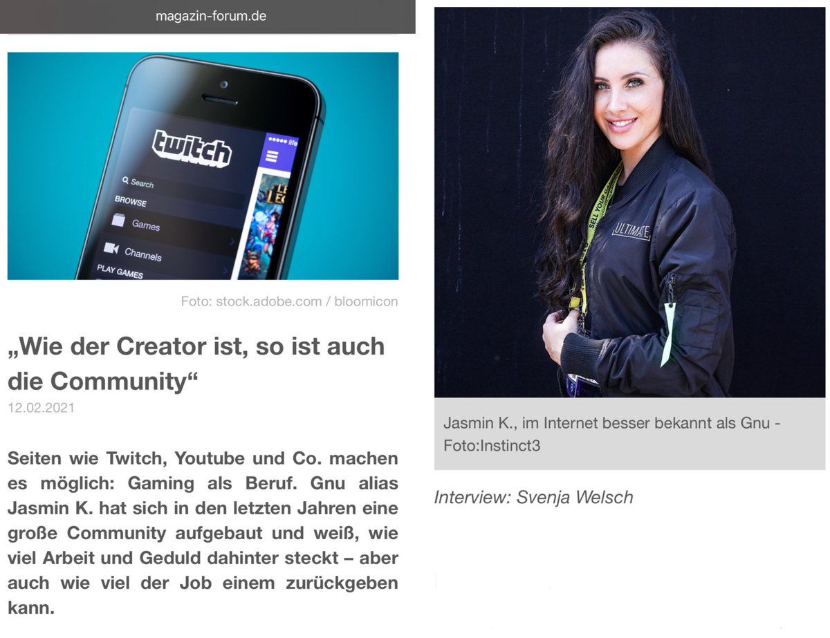 SvenjaWelsch's tweet photo. Ich habe mich mit @Gnu_Official_ über ihren Job als Streamerin, die Gaming-Branche und ihre Rolle als Vorbild und Entertainerin unterhalten. 🎮 #Twitch #Gnu #SaftigesGnu #YouTube #Gaming
Zum Interview:
https://t.co/23zuMEB293
#FORUMDasWochenmagazin https://t.co/KYlg0lIvmv