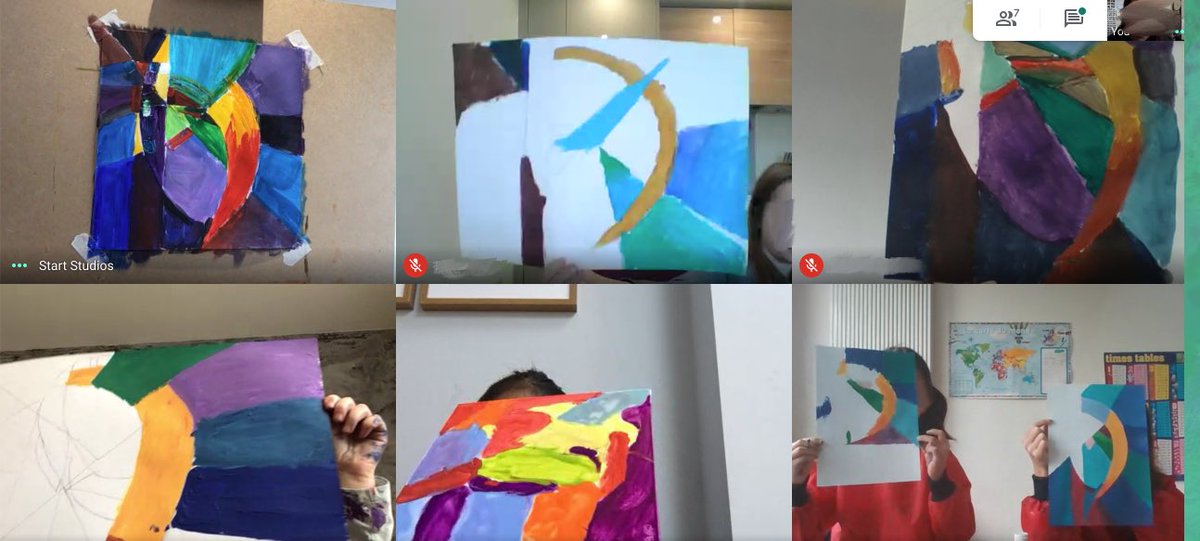 startStudiosUK's tweet photo. Today in Art Studio, the children worked on a contemporary abstract piece based on Jason Anderson’s “Sabre”. 

#startstudiosuk #openealing #artclass #childrenartclass #kidsartclass #kidsart #childrenart #kidsdrawing #kidspainting #kidsarthistory #arthistory #jasonAnderson https://t.co/1OwuDjKGsb