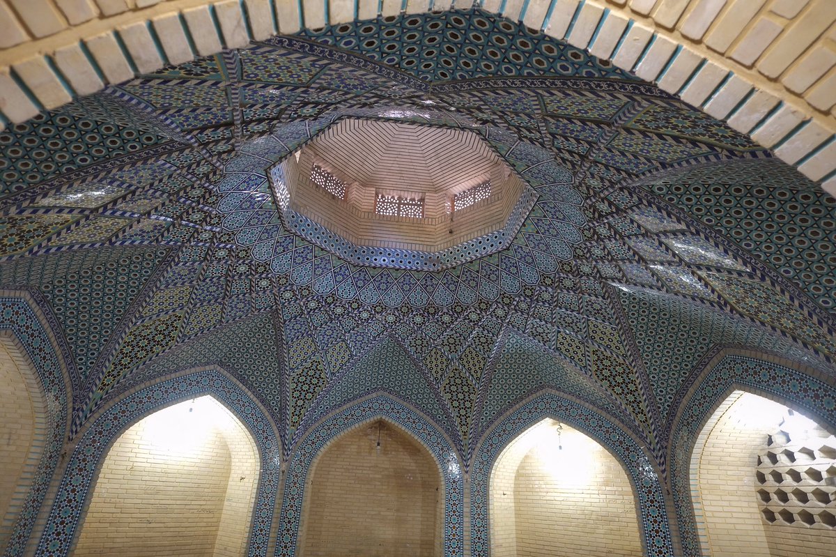 Inside the mausoleum of 13th-century Persian poet, Saadi.  #Shiraz- #Iran