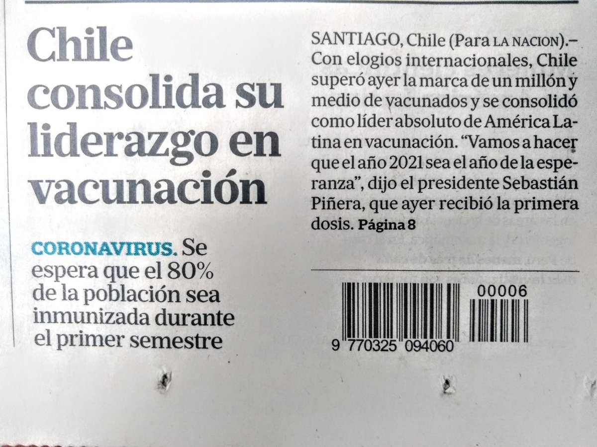 psirven's tweet photo. Sin guapear ni cancherear ni fastidiar a otros países con datos incorrectos o falsos y recién cuando más de un millón y medio de chilenos ya fue vacunado, el presidente @sebastianpinera, de 71 años, recibe su dosis
#datosvsrelato https://t.co/k0gwaNkZOT