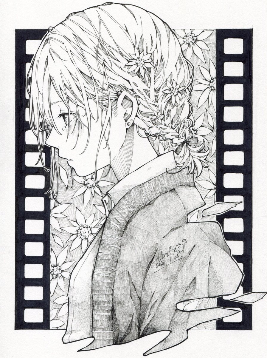 最近絵載せれてないから線画でも載せとくね? 見飽きたなんてイワナイデ