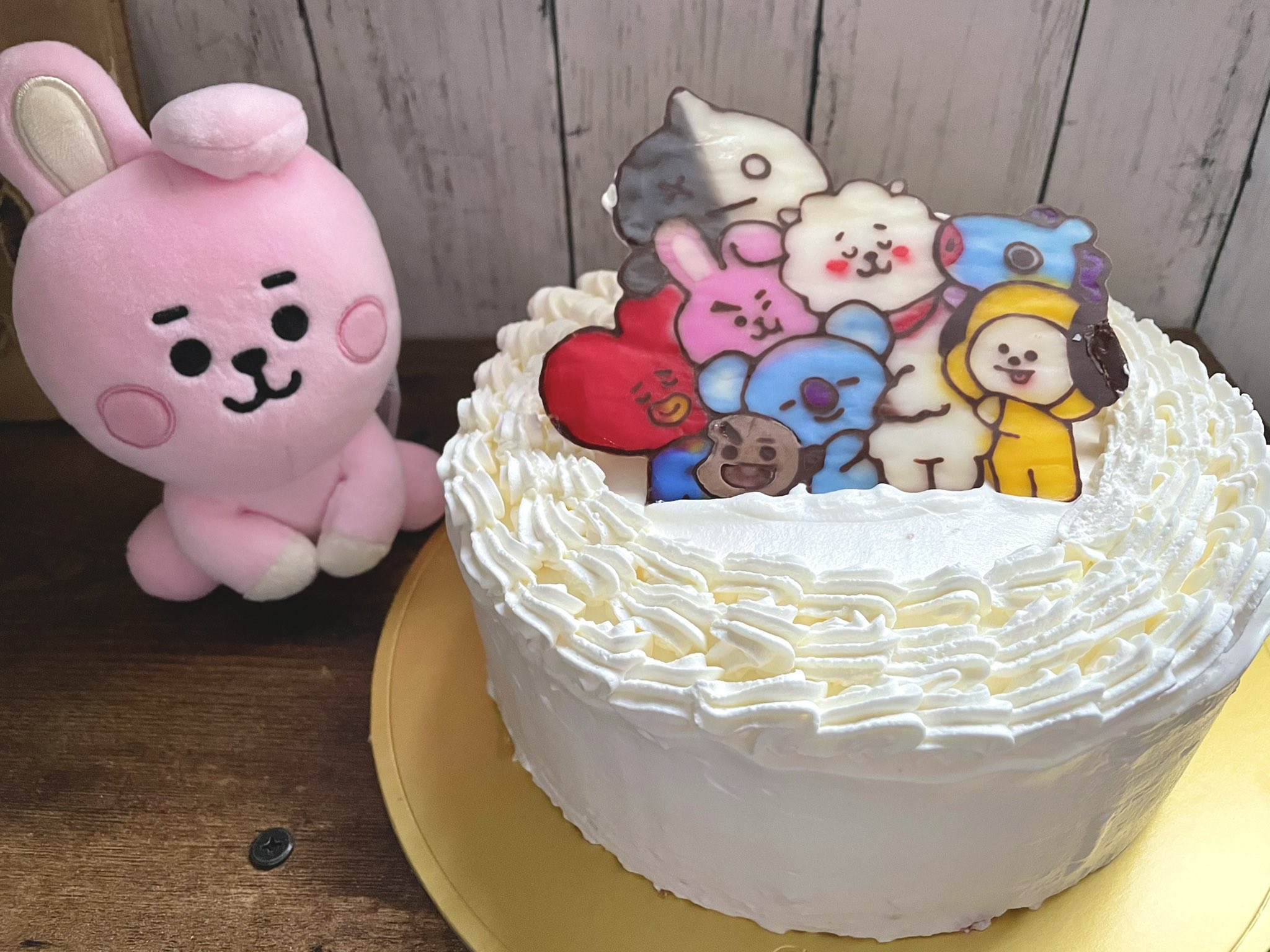 BT21 バースデーケーキ ぬいぐるみ おもちゃ キャラクターグッズ www