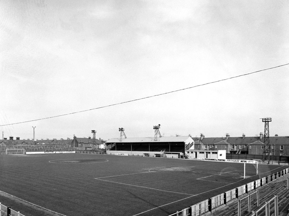 8) Name: Bayview Park Location: Methil, FifeOpened: 1902Closed: 1998Clubs: Leven Thistle 1902-1903 & East Fife 1903-1998Peak Capacity: 22,000Record Att: 22,515 (1950)Other uses: Greyhound RacingMisc. The ground was originally called Town Hall Park for one season....//