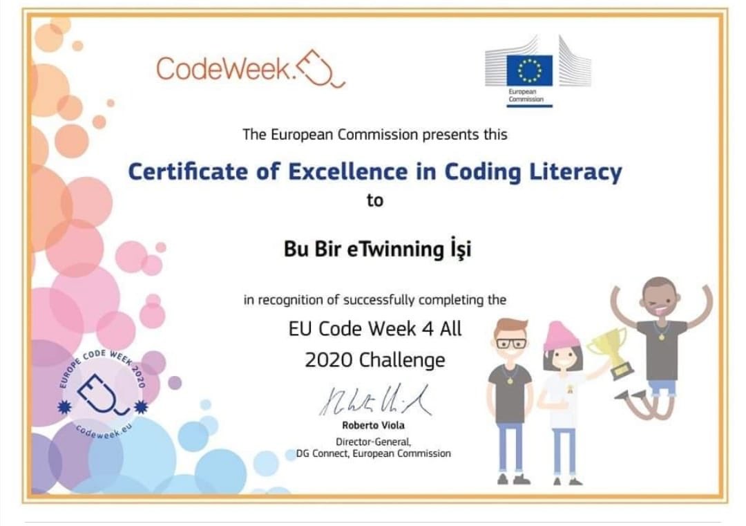 havzailcemem's tweet image. Merkez İlkokulu 3D sınıfı olarak #codeweek2020
#codeweek4All etiketleriyle kodlama etkinlikleri yaptık ve mükemmellik sertifikalarımızı aldık.
Öğretmenimiz Fatma GÖKÇE ÇOŞAR ve öğrencilerine teşekkür ederiz.
@ziyaselcuk
@CoskunESEN57
@samsunmem
@havzailcemem
@05helmas
👇