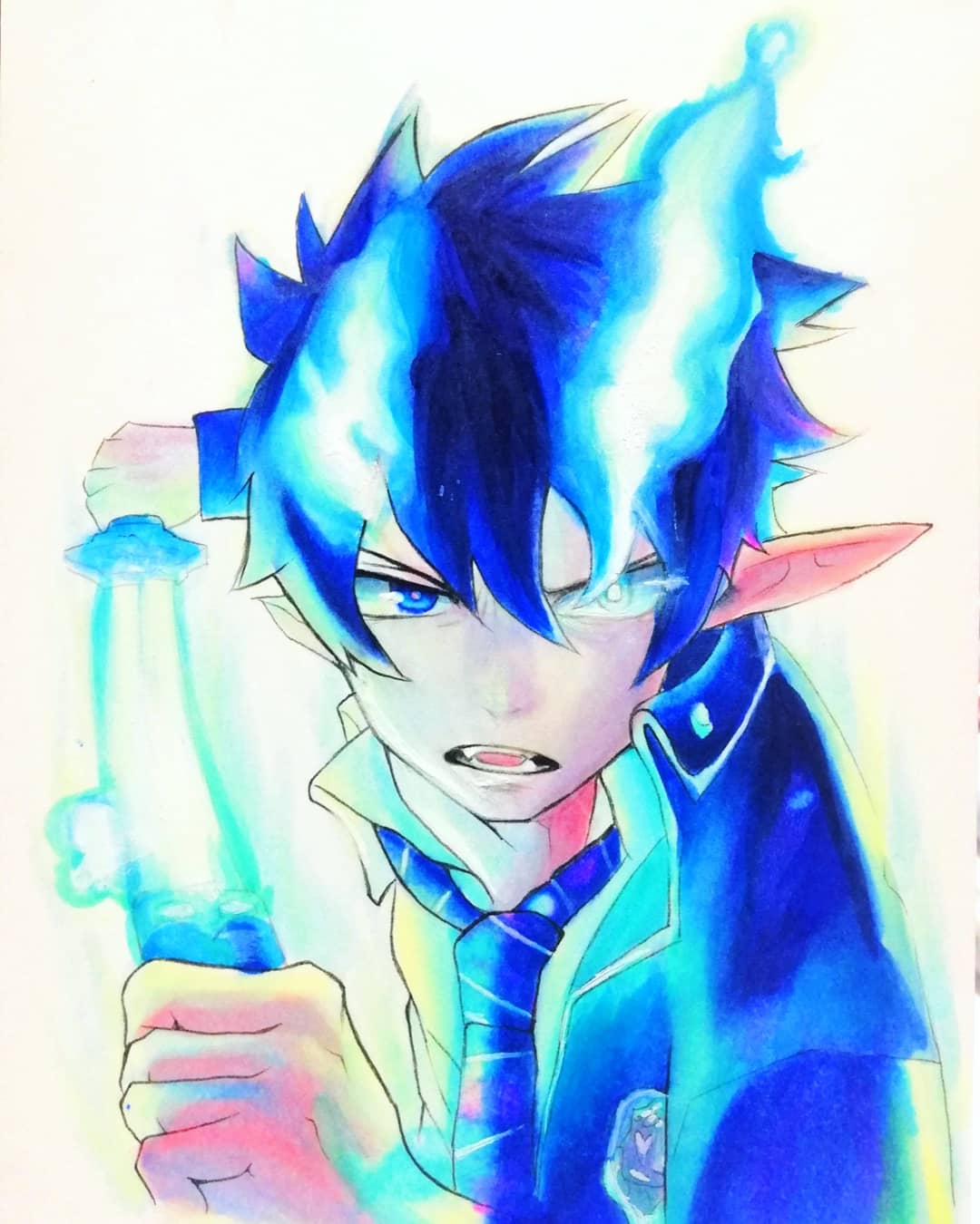 تويتر ムムム على تويتر 青エクで燐の完成 模写 青エク 青の祓魔師 イラスト Copic コピックイラスト T Co Nqjjvwtu5j