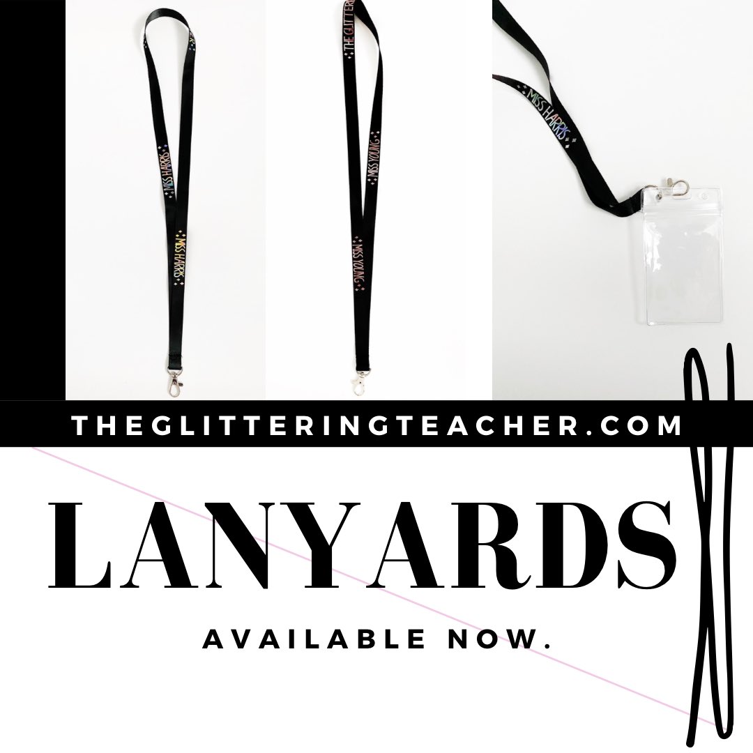 💗✨OUR LANYARDS ARE NOW LIVE ON OUR SITE!✨💗

✨ Available in either Rose Gold or Metallic Rainbow. 
✨ Comes with a clear card holder. 
✨ If you have any further queries - dm us!

theglitteringteacher.com
