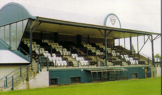 11) Name: Firs Park Location: Firs Street, FalkirkOpened: 1921Closed: 2008Clubs: East Stirlingshire 1921-1964 & 1965-2008Peak Capacity: 12,000Record Att: 12,000 (1921)Other uses: Greyhound RacingMisc. In 1964, the owners decided to merge East Stirling with....//