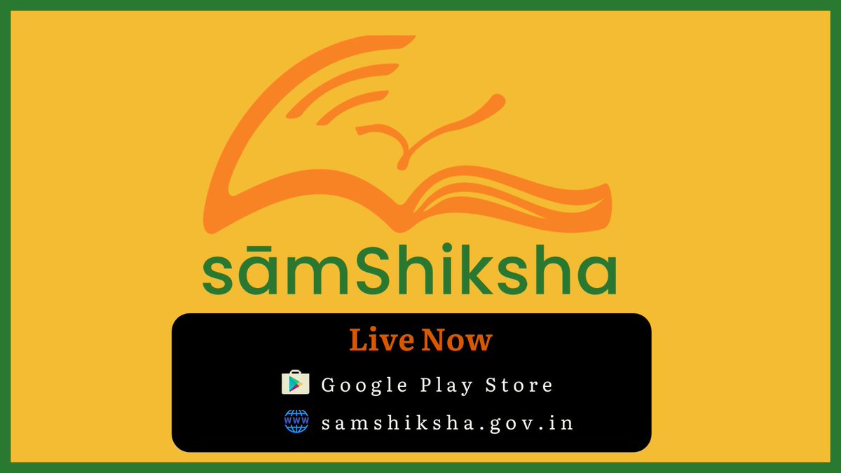 sāmShiksha is now live. 
Explore a variety of high quality courses mapped to your college degree for FREE! 

Download now: lnkd.in/eCHr6UT

#samshiksha #onlinelearning  #nitiaayog #coursera #khanacademy #edx #harappa #swayam #india #virtuallearning #education