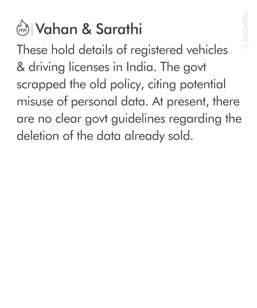 KnowelloWorld's tweet image. The Indian gov has earned crores from the now-scrapped policy. 

#datasharing #privacyissue #Vahan #Sarathi #vehicle #registration #drivinglicense #BMW #Mercedes #AxisBank #knowello