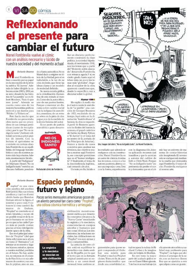 guiadelcomic's tweet photo. Triste noticia: se pierde una ventana al cómic en la prensa generalista, un espacio que siempre es importante y que nunca hay que dar por sentado.
Durante una temporaba enlacé periódicamente el trabajo de Octavio en Faro de Vigo aquí: https://t.co/I6vxMY27G4 
Un par de ejemplos: https://t.co/n5yEjQjBi2