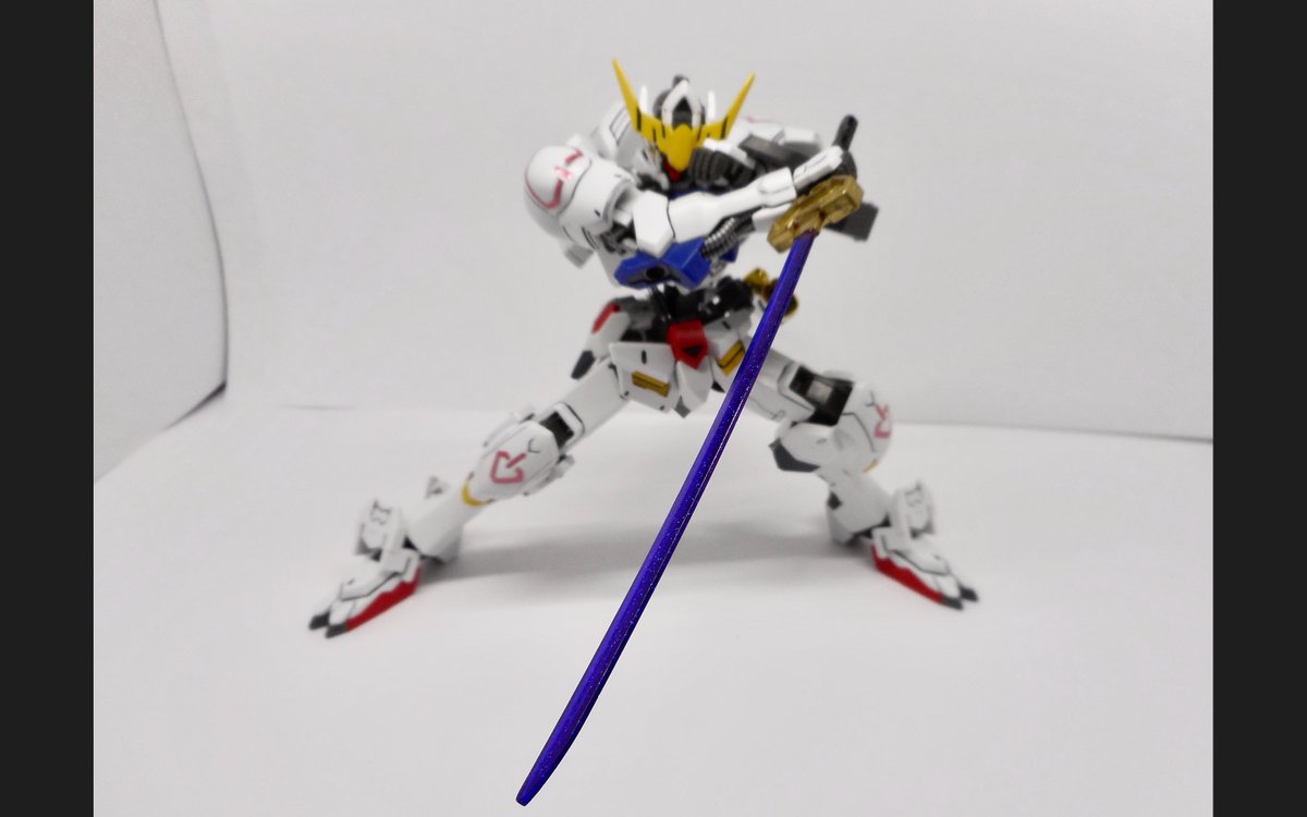 月島海斗 刀バルバトスのポージングです ガンプラ バルバトス ガンプラはどんな自由な発想で作ってもいいんだ