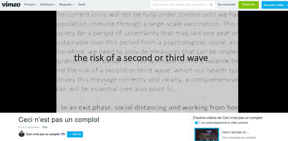....Et voilà, je vous ai résumé comment ça marche !Et j'exagère à peine. Voyez par vous-même, par exemple sur le thème des prédictions de 2ème vague.Fouché, Raoult, Toussaint et Cie s'étaient vautré sur ce thème. Comment le réalisateur retourne-t-il ça ?13/n