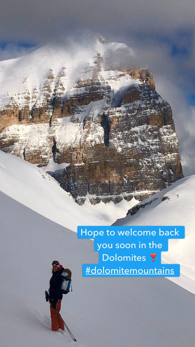 Breathtaking views and wonderful snow conditions...we look forward to welcome you back soon in the #dolomitesunesco