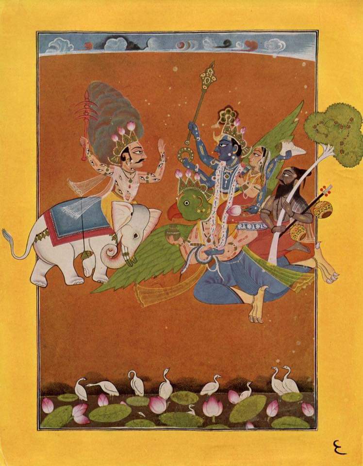 Facts about Basohli School of Hill Painting1. The story of Pahari art and subsequently schools of paintings begins from the town of Basohli (Kathua district) situated on the right bank of River Ravi at an altitude of 1876 ft.2. Basohli School of Hill Painting evolved in the