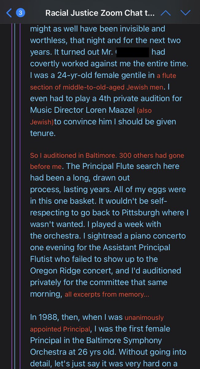 melissawimbish's tweet image. Good afternoon.

I found these emails from Emily Skala, Principal Flute @BaltSymphony upsetting. They were written after she was required to attend a meeting about racial justice.

Why do orchestras protect these people? Asking for classical musicians who aren’t openly racist.