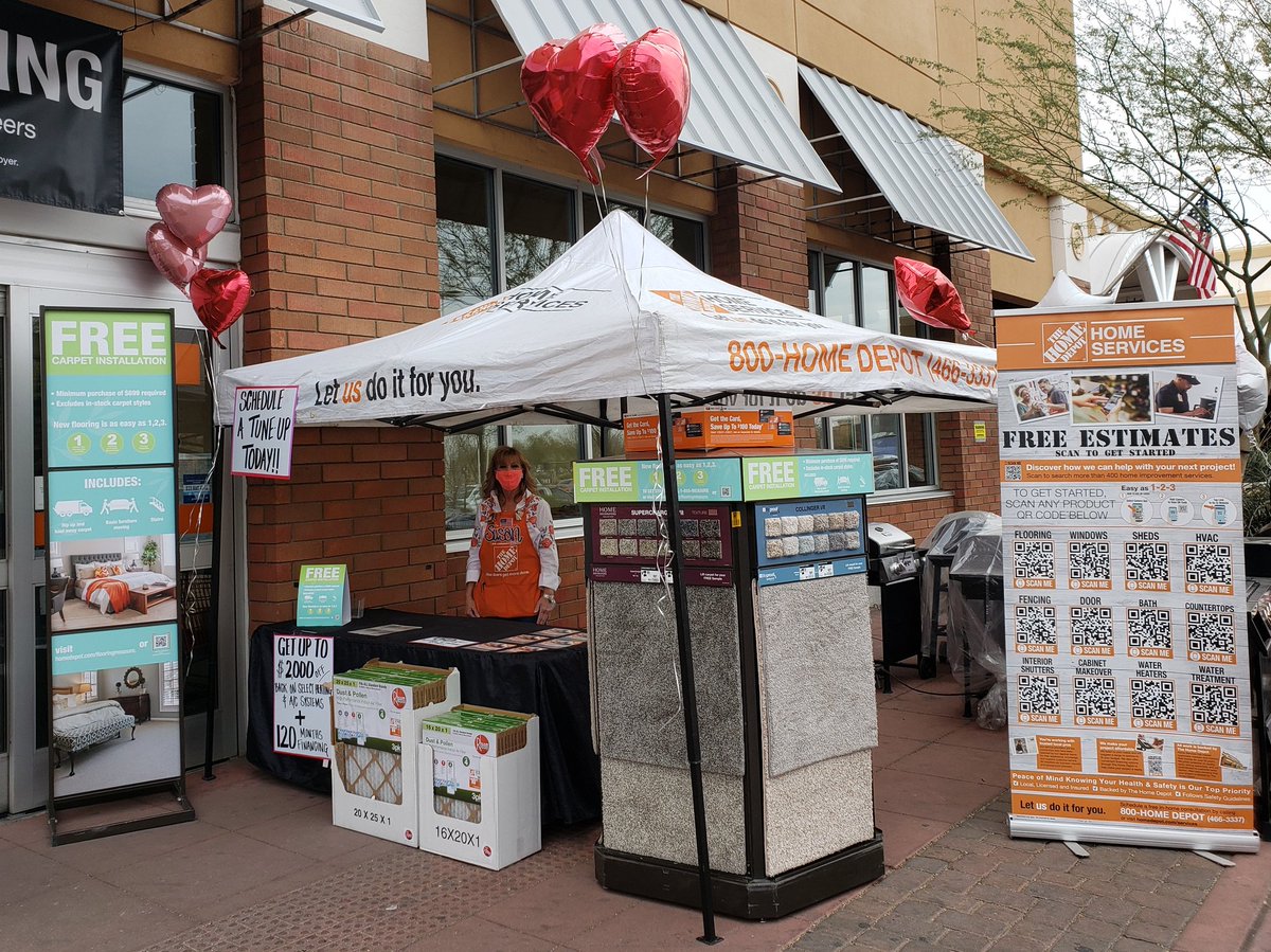 Blake Umber (@thd_umber) on Twitter photo Come join us at Mesa Riverview Home Depot for our weekend services event shouting our Carpet and HVAC! Susan and team are happy to help! #PMDWinsWithServices #D328SpecialtyPride <a href="/SitterlyBrandon/">Brandon Sitterly</a> <a href="/ShawnMinkner/">Shawn Minkner</a> <a href="/HaroldTHD/">Harold Meilleur</a> <a href="/deanosettle/">Dean Settle</a> <a href="/CynthiaR_THD/">Cynthia Rodriguez</a> Come join us at Mesa Riverview Home Depot for our weekend services event shouting our Carpet and HVAC! Susan and team are happy to help! #PMDWinsWithServices #D328SpecialtyPride <a href="/SitterlyBrandon/">Brandon Sitterly</a> <a href="/ShawnMinkner/">Shawn Minkner</a> <a href="/HaroldTHD/">Harold Meilleur</a> <a href="/deanosettle/">Dean Settle</a> <a href="/CynthiaR_THD/">Cynthia Rodriguez</a>