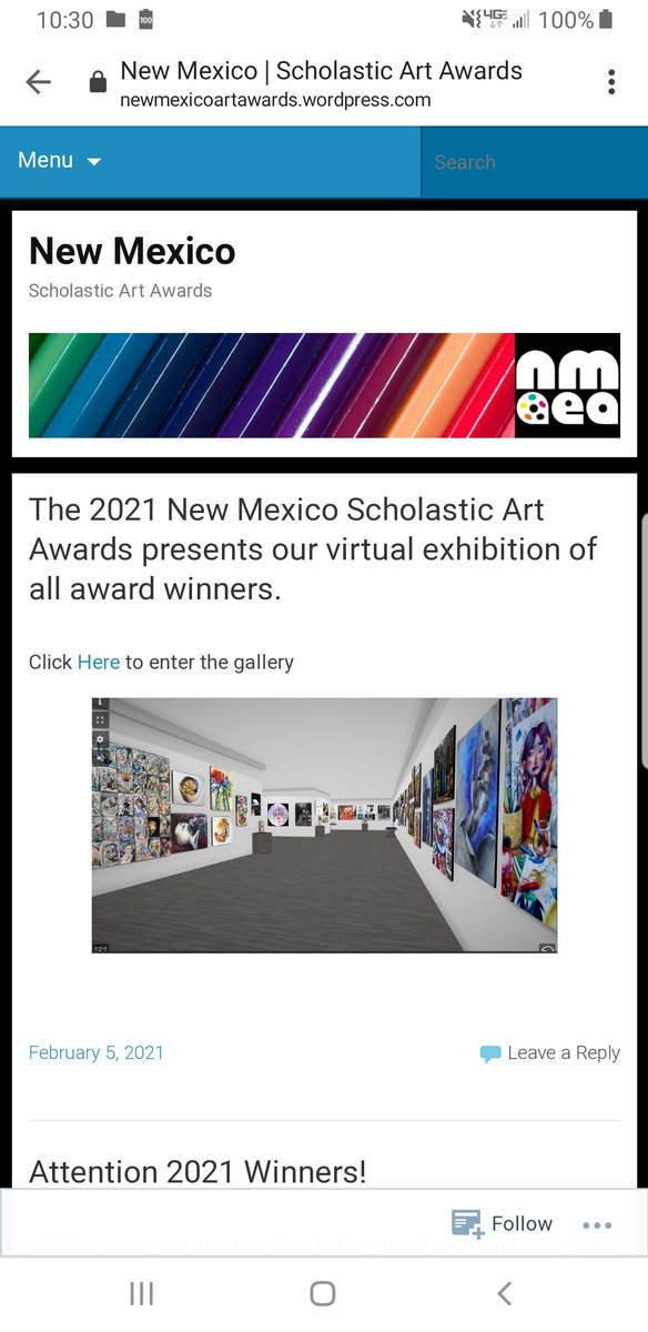 Congrats scholars! To Catalina Sapien on your Silver Key and to each of your Bulldog Albuquerque High Arts teachers! Keeping Arts education at the forefront during these challenging times!
newmexicoartawards.wordpress.com