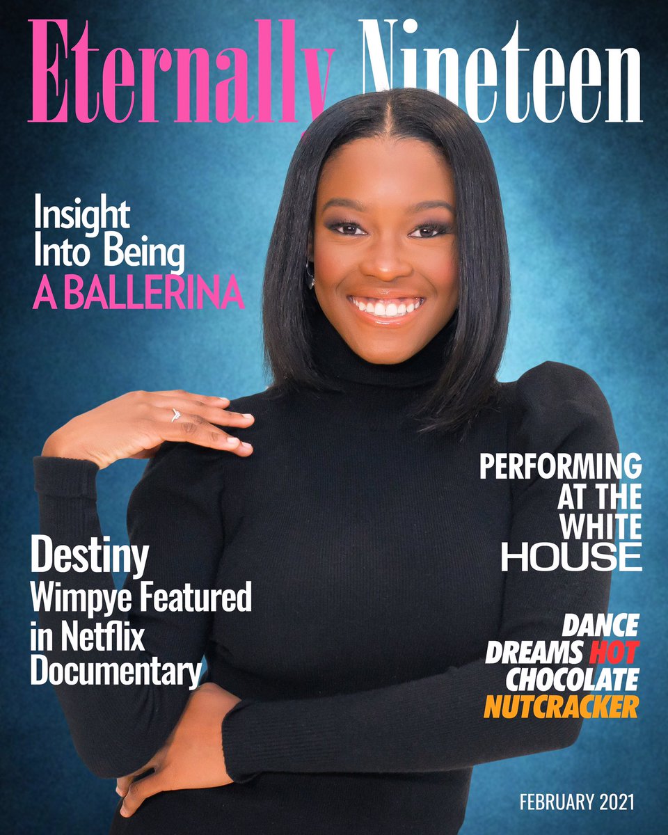 Thank you #EternallyNineteen magazine for this heartfelt cover & conversation with @dwimpye1! Grateful.🩰🤎✨ #kimhalepr #ballet #blackexcellence eternallynineteen.com/destiny-wimpye…