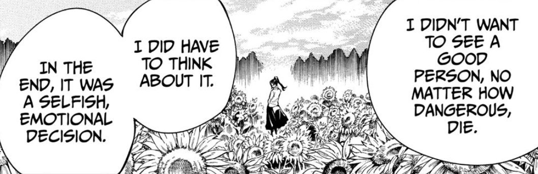 Third. Tsumiki always has very pure imagery around her. She always seems to be in the middle of a Garden when she is shown, a caretaker. Foxes even in real life, are animals that are a danger to the purity to a garden, especially in urban gardens.