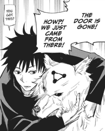 The one person in the story connected to dogs is Megumi. I believe that this is how the connection starts. The use of Tsumiki by strategically putting her against her little brother by giving her a cursed object that has a fear and hatred for dogs connecting to Megumi's CT .