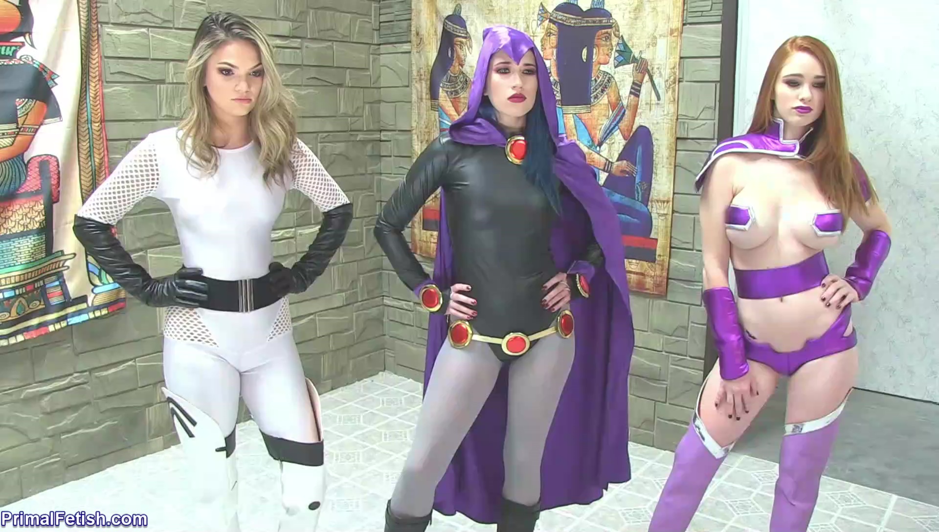 Superheroine Network on X: I reviewed and watched Three Titans Fall to One  Lustful God XXX by @Primal_Fetish. The movie stars @AlexxxCoal as Raven,  @ScarlettSnow69 as Starfire, & @AthenaFarisX as Terra. I