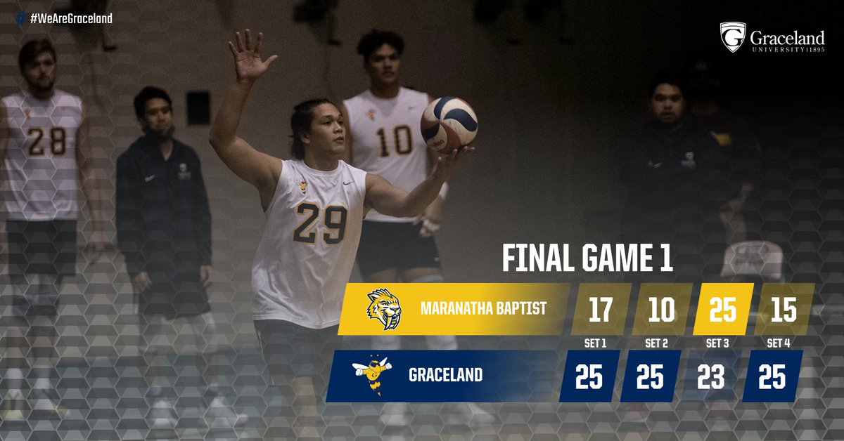 MVB: Graceland takes Game One, 3-1. Game Two will start at 1pm.