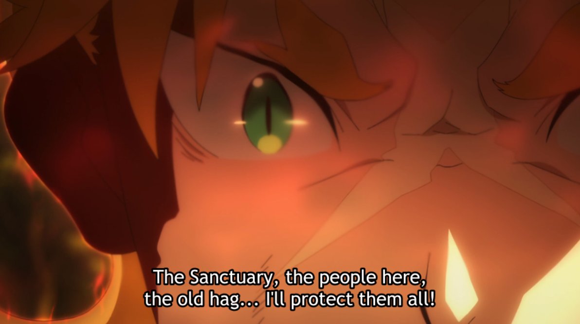 Now look at Garfiel. Much like how Rem is stuck in the mansion, denying any potential outside elements ruining things, the same goes for Garfiel. The details of their conflicts are different but the core of their feelings towards their environment is the same.