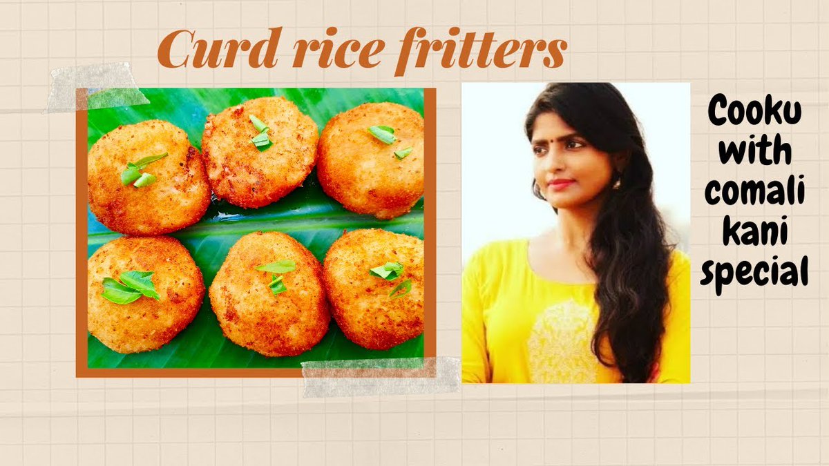 cook with comali | curd rice fritters | kani recipe | vijay tv | special curd rice fritters in tamil

youtu.be/cCUNP4CukWI

SUBSCRIBE💞LIKE💞COMMENT