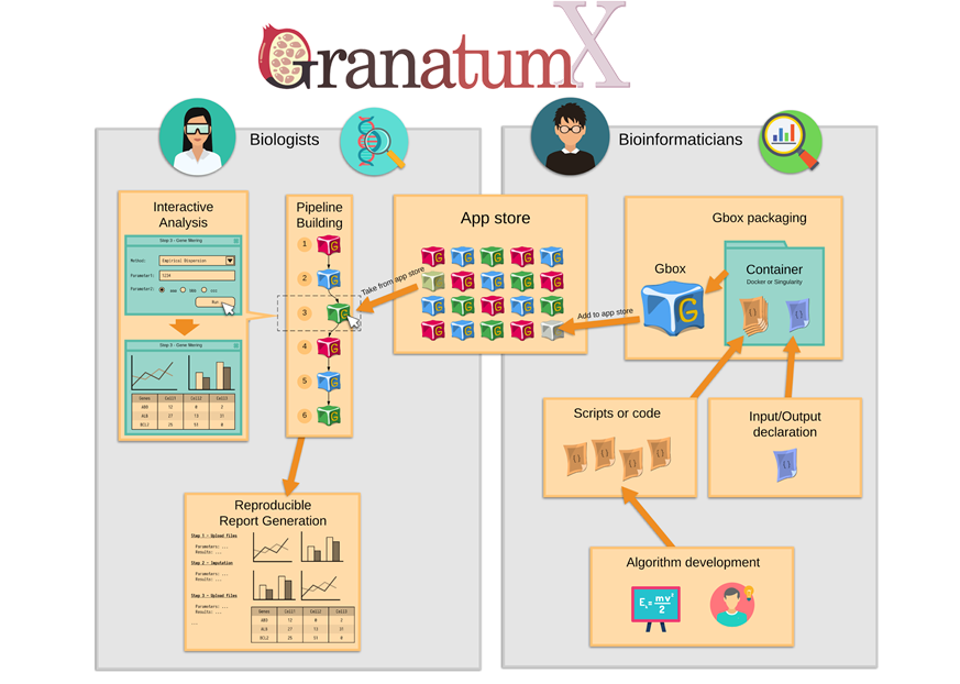 GarmireGroup's tweet photo. 🎉🎉User friendly tools are the future of #singlecell analysis. 
GranatumX🍇can: 
-gets you reproducible results, no coding.
-promote #bioinformatics tools with simple plug-in. 
Cloud server: https://t.co/jighDSSstY
Youtube: https://t.co/sVk68aUDvN. 
DOI: https://t.co/HknXnJBCzh https://t.co/6vLEHB9UM7