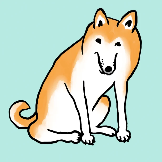 うろおぼえ柴犬 クセでマズルが長くなる 