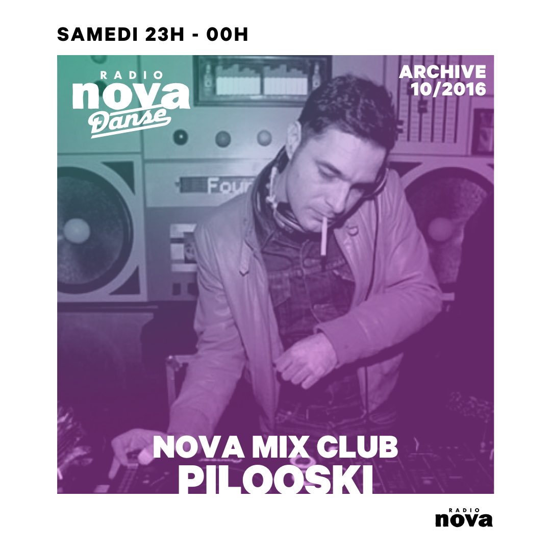 Radio Nova (@laradionova) on Twitter photo Ce soir sur Nova Danse, on a ressorti de nos archives un Nova Mix Club de Pilooski. Une trouvaille taillée sur mesure pour vos dancefloors, à 23h sur Nova Danse ! <a href="/pilooski/">Cédric Pilooski</a> Ce soir sur Nova Danse, on a ressorti de nos archives un Nova Mix Club de Pilooski. Une trouvaille taillée sur mesure pour vos dancefloors, à 23h sur Nova Danse ! <a href="/pilooski/">Cédric Pilooski</a>