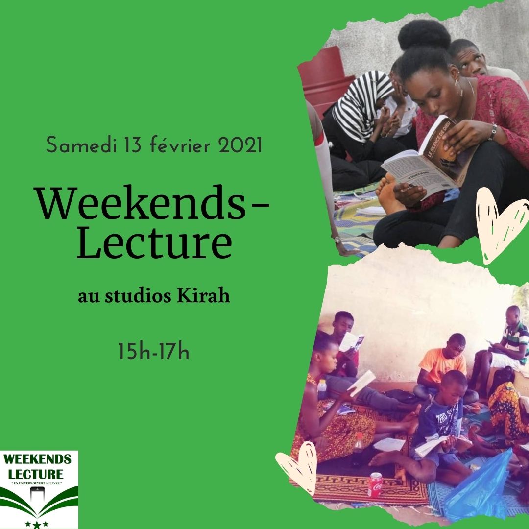 WeekendsLecture's tweet photo. Weekends-Lecture ne vous demande que trois sacrifices:

-Être ponctuel;
-Se déconnecter de son phone;
-Ouvrir un livre.

Rendez ce samedi au @StudiosKirah à 15h.
Labé, Kagbelein, Boké, Télémilé aussi vous reçoivent ce week-end dans nos espaces de lecture.
@WeekendsLecture https://t.co/7lcKmmqe9Y