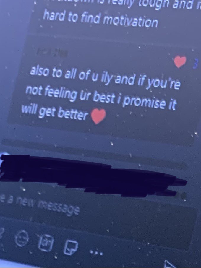 MrsWolfe80's tweet photo. A response from a student when I asked my Creative Writing class how they were feeling. I love that this class can still form bonds even while online. ���️ https://t.co/N0cBIrSA8f