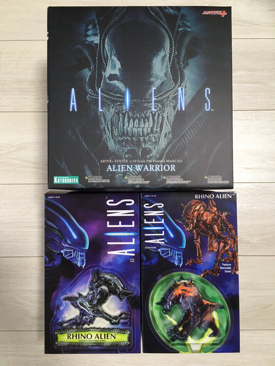 MasashiKNAVE's tweet photo. 予告通り散財して来た私だ!
レビューは後日^_^
#エイリアン
#Alien
#NECA
#Kenner
#ARTFX+
#コトブキヤ
#ホビーショップ秘密基地
#zwolf https://t.co/bVQwglsqXw