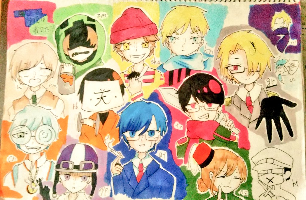 泣く泣くさん A Twitter 我々だの全員を描いて見ました ペ神 兄さん ひとらん オスマンがしっかり出来てなくすみませんでした 我々だイラスト 我々だ Wrwrd絵描きさんとつながりたい T Co 1qzsvgmsob Twitter