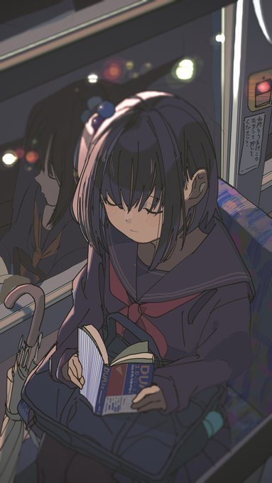 「まどろみ 電車内」のTwitter画像/イラスト(古い順)