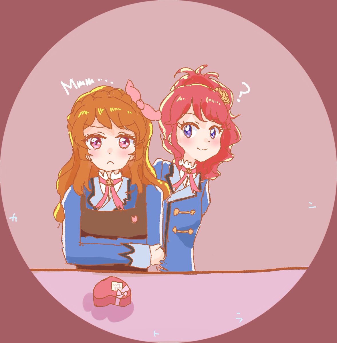 アイカツ お題 お菓子作り うーん珠璃ちゃんにどうやって渡そう な あかじゅり アイ カントラのイラスト アイカツ お題 お菓子作り うーん珠璃ちゃんにどうやって渡そう な あかじゅり アイ カントラのイラスト